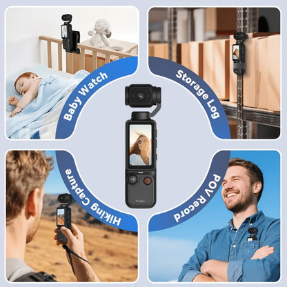 W&O Pocket Camera with Webcam Function | 1.9" Screen, 180° Rotating Shot, 2000mAh Battery, USB-C Charging, 32G Card, Outdoor Sports Cam for Cycling, Travel & Personal Use – Birthday & Christmas Gift
