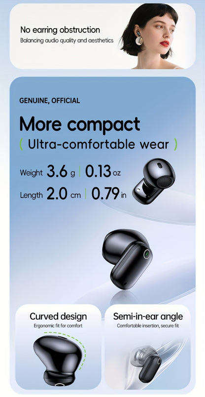 Acer OHR501 Dolby Surround Sound Wireless Earbuds Bluetooth 5.4 Semi-In-Ear TWS Intelligent Noise Cancellation Fingerprint Touch Control Ultra-Low Latency Type-C Fast Charging 8 Colors