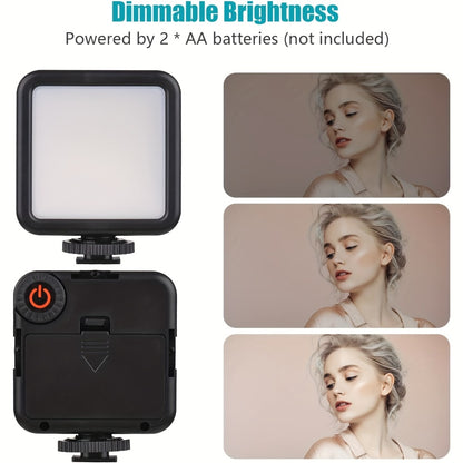 Phone Vlogging Kit with Noise-Reduction Microphone Tripod & LED Fill Light – TikTok YouTube Instagram Content Creator Setup, 3.5mm Lightning Type-C Compatible, iPhone Android Streaming Starter Kit & Gift
