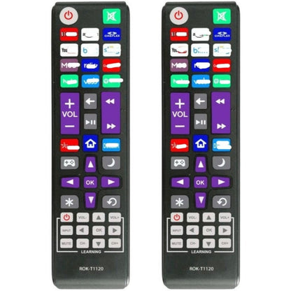 2 Pack Roku TV Universal Remote Replacement – Compatible with TCL Sanyo LG RCA Philips Hitachi Onn Insignia Sharp JVC Roku TV, Apple TV 1 2 3, Bose Wave I II III IV, No Setup Required