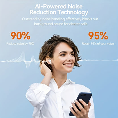 3-in-1 Wireless Earbuds Standard Translation Screen Model In-Ear Earphones Charging Case HD Calling Long Battery Life Ergonomic Compact Lightweight for Learning Study Travel Daily Use