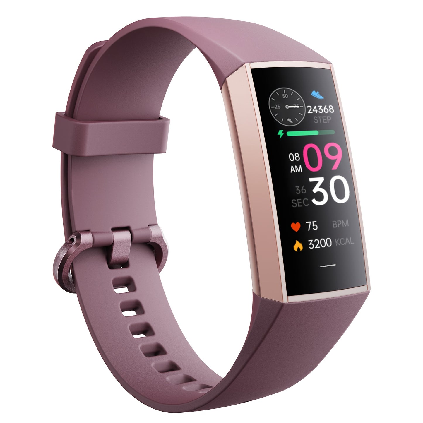 AMOLED Smart Band 1.1" Always-On Display, 14-Day Battery Life, 25 Sport Modes, Heart Rate & Sleep Tracker, 100+ Watch Faces, Ultra-Thin Fitness Watch, Weather & Music Control – For Men & Women
