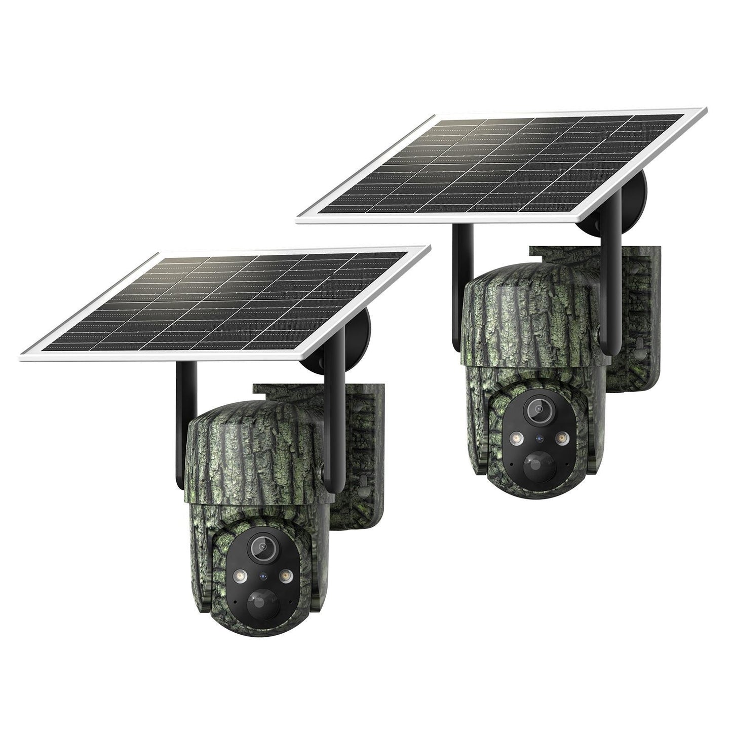 4G LTE Solar Trail Camera No WiFi Needed, Outdoor Security Camera 4K Night Vision, 360° Pan Tilt Live View, Two-Way Audio, Waterproof – Hunting Farm Ranch Wildlife Monitoring