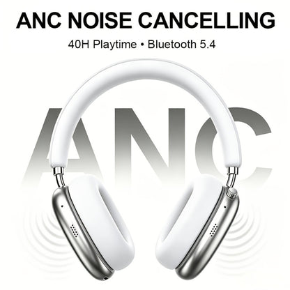 ANC Foldable Over-Ear Headphones Bluetooth 5.4 with 40H Playtime – Hi-Fi Stereo Deep Bass Active Noise Cancelling Wireless Headset with Mic for Work Travel Daily Use