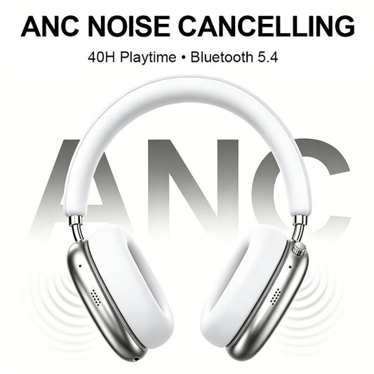 ANC Foldable Over-Ear Headphones Bluetooth 5.4 with 40H Playtime – Hi-Fi Stereo Deep Bass Active Noise Cancelling Wireless Headset with Mic for Work Travel Daily Use