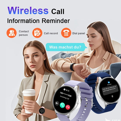 IP68 Waterproof Fitness Tracker Smartwatch, SIM-Free Wireless Calling, Music Control, Step Counter Pedometer & Distance Meter, 100+ Sport Modes, Heart Rate SpO2 Sleep Tracker, Rechargeable Battery – Android & iPhone Compatible