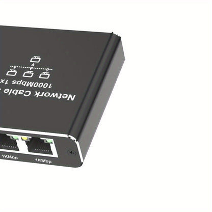 Gigabit Ethernet Splitter 1 to 3 – 1000Mbps PoE Network Splitter, 1 In 3 Out RJ45 Adapter for PC, Laptop, Router, TV, Starlink | Cat5/5e/6/7/8 Compatible, USB Powered, No Config Needed