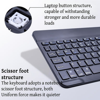 RGB Backlit Keyboard and Mouse Combo 7 Color LED – Ultra-Thin Scissor Keys Quiet Wired Set for PC Desktop Laptop | Black White | Home Office Gaming Desk Setup Keyboard Mouse