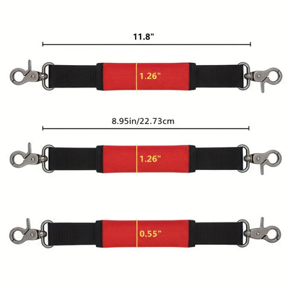 Red Handle Strap for JBL Xtreme / Xtreme 2 / 3 / 4 / 5 Portable Bluetooth Speaker | Detachable Replacement Carrying Strap, Premium Nylon & Neoprene, Anti-Slip Alloy Hook – Strap Only