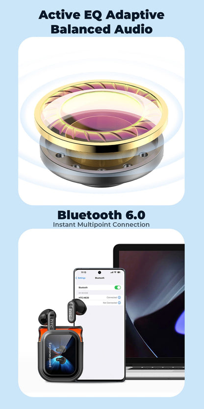 AI Translation Earbuds 136 Languages Real-Time Bidirectional Translation LDAC HD Sound True Wireless Bluetooth for Business Travel Meetings International Use
