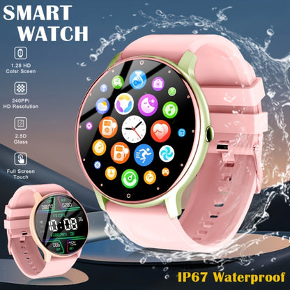 Built-In Speaker Smartwatch HD Voice Calls Weather Alerts Message Push – Large Screen Multi-Function Fitness Tracker for Men Women iPhone Android Silver Black Pink Golden Gift