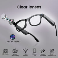 AI Smart Glasses - Transparent Lenses