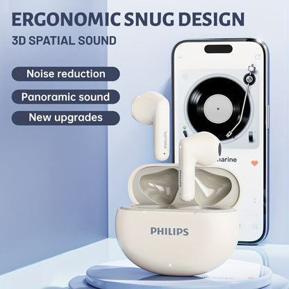 Bluetooth 5.4 Semi-Open Earbuds True Wireless TWS Charging Case Noise Cancelling Mic 20H Playtime Type-C Charging Sports Travel Home Office Wireless Earphones Blue Black White