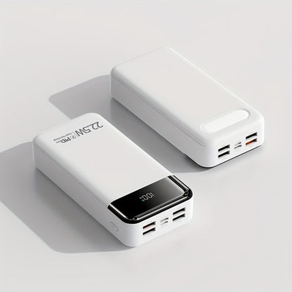 60000mAh Power Bank 22.5W Fast Charging with Built-in Light LED Power Display Removable Emergency Battery Pack for Android iPhone Phones Tablets Outdoor Travel Camping