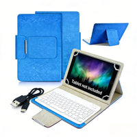 Blue Case + Keyboard + Data Cable