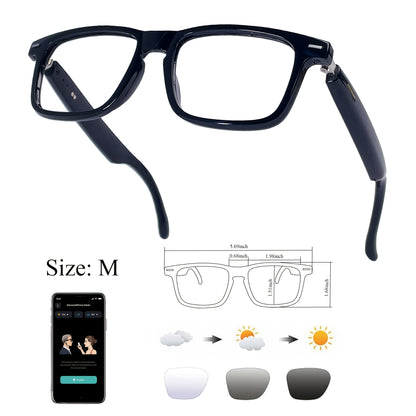 AI Smart Glasses with Real-Time Translation for 160+ Languages, ChatGPT Voice Assistant, HD Calls & Hi-Fi Music – Open-Ear Audio Glasses for Men & Women