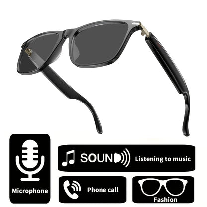 Anti-Blue Light Smart Audio Glasses Bluetooth 5.3 HiFi Open-Ear Wireless Calls Music Anti-UV Lens Noise Cancellation Rechargeable Unisex Outdoor Sports Wearable Tech Birthday Christmas Halloween Gift