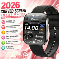 Black Curved Screen Watch