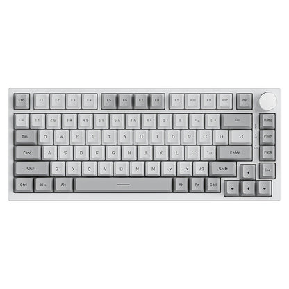 Hot Swap Gasket Mechanical Keyboard AJAZZ AK820 75% – Wireless 2.4GHz & Wired, Volume Knob, South-Facing RGB, Poron Foam, PBT Keycaps, Programmable, 11 Switch & Color Options for PC & Mac