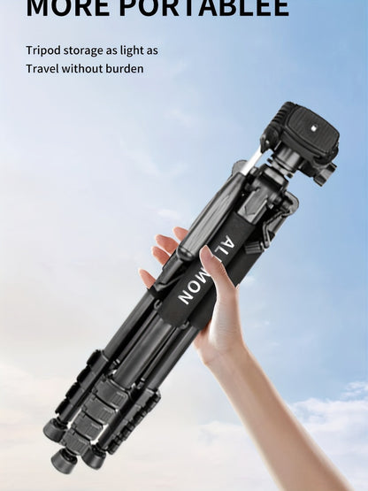 Heavy Duty Aluminum Tripod 74 Inch Red 3-Section, ALEiMON 188cm 14lb Capacity Adjustable Camera Stand with Tote Bag for DSLR, Mirrorless, Smartphone, Projector & Outdoor Photography