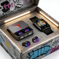 Smart Technology 2-Piece Set: Upgraded M90 Earbuds + Smart Watch