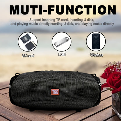 TG534 Dual Speaker Bluetooth Wireless Speaker – TWS Stereo Hi-Res Audio, Hands-Free Calling, FM Radio, TF Card & USB Drive Support, Compatible with Phone, Tablet & TV, Built-in Microphone