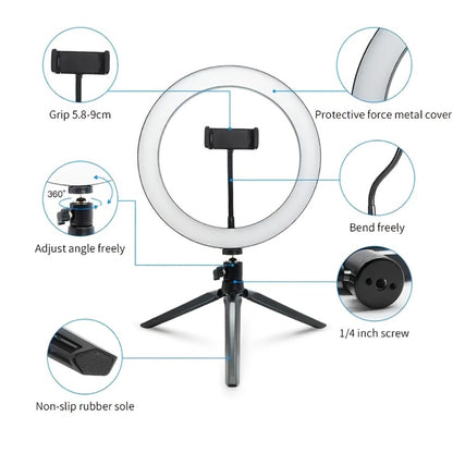 18 Inch LED Ring Light with Stand & Carry Bag – Phone Holder Included, Dimmable Studio Light for Smartphone Camera Photography, Live Streaming, Selfie, Makeup & Video Recording