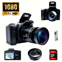 Black + lens + 32GB memory card