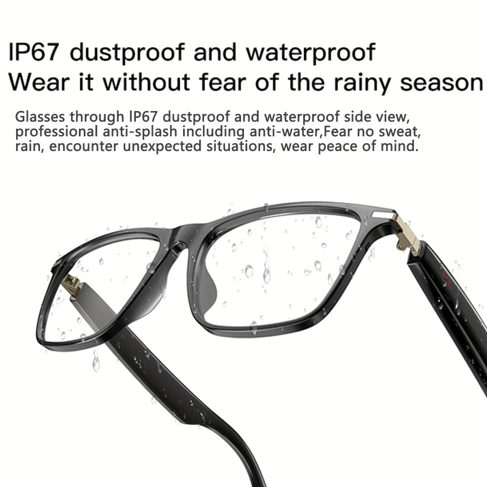 AI Smart Glasses with Real-Time Translation for 160+ Languages, ChatGPT Voice Assistant, HD Calls & Hi-Fi Music – Open-Ear Audio Glasses for Men & Women