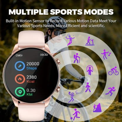 Round Dial Smartwatch 2.01 Inch Large Screen Wireless Calling 100 Sport Modes Sleep Monitor Built-In Games Weather Calculator Pedometer Heart Rate Fitness Tracker Android iPhone Compatible Men Women Steel or Silicone Band Black Silver