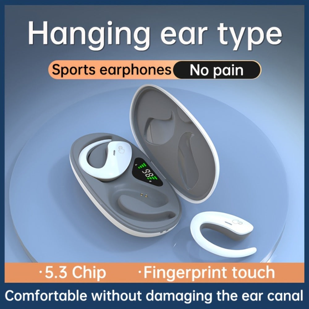 90H Wireless Earphones ENC Noise Cancellation 3D Deep Bass Secure Earhook Sport Running Earbuds Long Battery Life Bluetooth Compatible iOS Android Black White Green