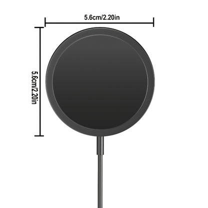 MagSafe Magnetic Wireless Charging Pad 15W Snap Alignment – Fast Charger for iPhone 17/16/15/14/13/12 & AirPods Pro/3/2, USB-C Cable & USB-A Converter Included, PD/PPS/QC Multi-Protocol | Slim Portable | Classic Black