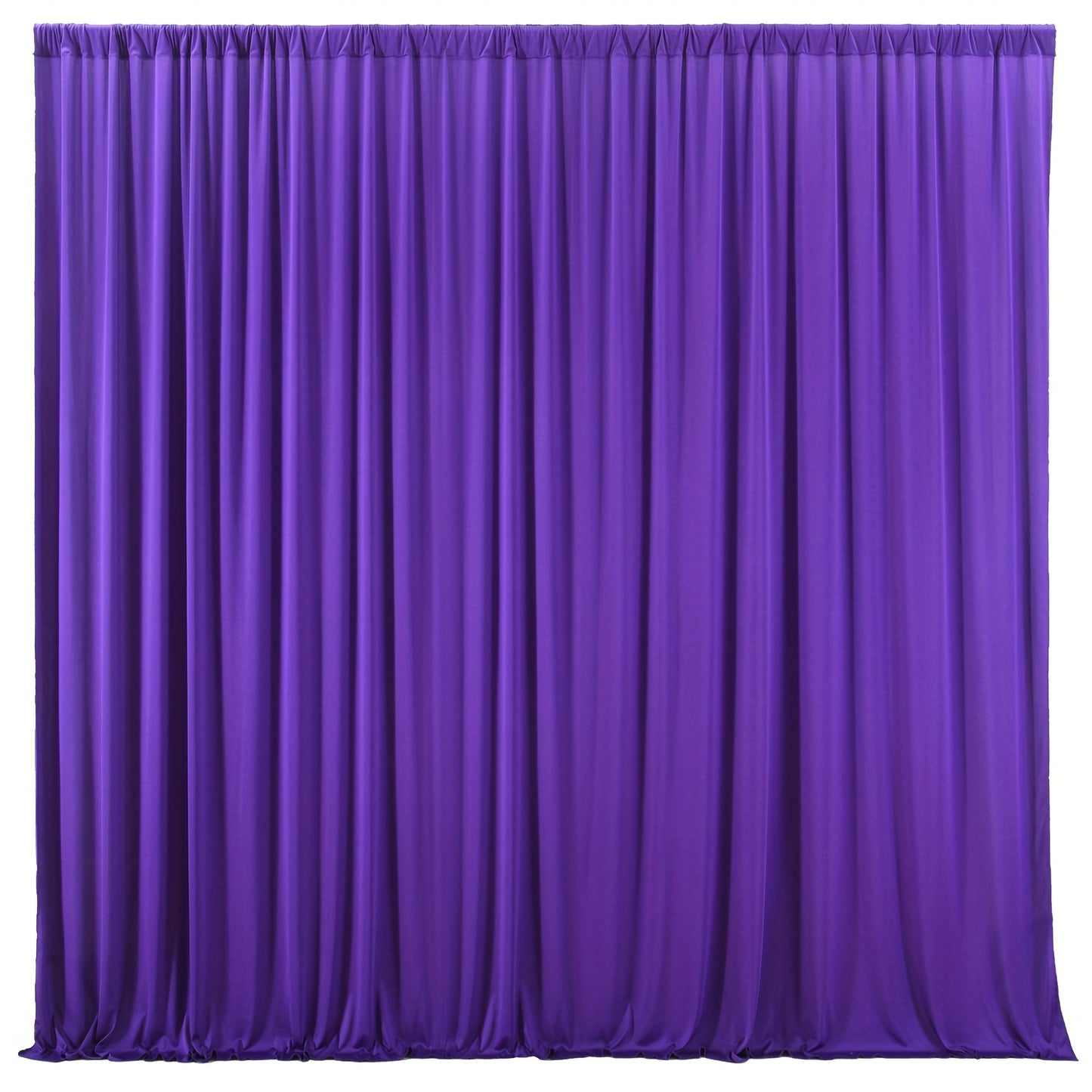 10x10Ft Polyester Photography Backdrop 2-Pack – Photo Booth Background Curtain for Party, Birthday, Wedding, Holiday, Stage & Exhibition Decoration, Wrinkle-Free, Machine Washable, Easy Pole Install