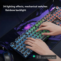 Black - Color Light - Single Keyboard