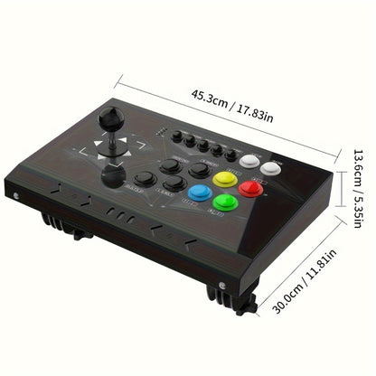 Arcade Stick DOYO KT511 for Nintendo Switch, PS3, PC & Android – 8-Way Square Gate Joystick, Turbo Function, Metal Case, Ergonomic Fighting Game Controller for Street Fighter & Beat-Em-Up Games