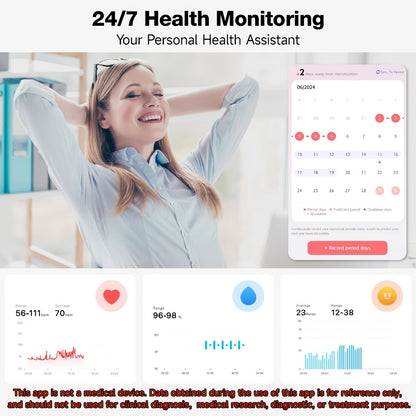 Smartwatch with Built-in Alexa FAWEIO 1.8" HD Touch Screen, Bluetooth Calling, 100+ Sport Modes, Fitness Tracker Heart Rate Sleep Monitor, Compatible with iPhone & Android – Smart Watch for Women Men 14 Colors