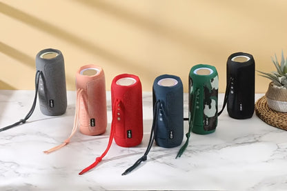 TG227 Portable Bluetooth Speaker with LED Breathing Light, TWS Stereo Sound, USB-C Rechargeable, Wireless Speaker for Outdoor Camping, Hiking, Gatherings