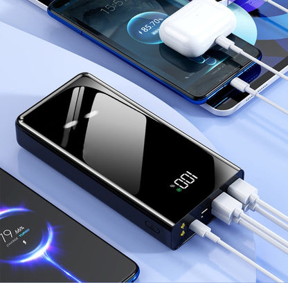 High Capacity 50000mAh Power Bank Multi-Port Fast Charging – Dual USB & Type-C Output, LED Flashlight, Power Indicator, Portable Backup Battery Pack for iPhone Android Outdoor Camping Travel Emergency