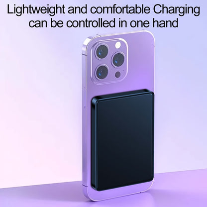 MagSafe Compatible Magnetic Power Bank 5000mAh Ultra Slim 20W Fast Charging – Portable Charger for iPhone 17 16 15 14 13 12 | Snap-On Wireless Battery Pack | Blue Purple Pink Grey Silver