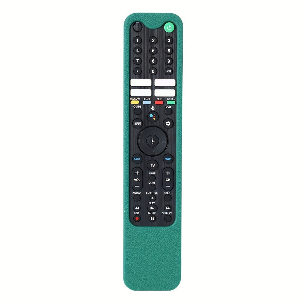 Glow in the Dark TV Remote Silicone Case Universal with Lanyard – Anti-Slip Protective Cover, Remote Holder for Most TV Remotes, Drop Protection, Red & Dark Green, Never Lose Your Remote Again
