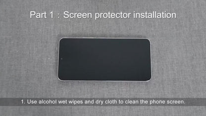 Samsung Galaxy Screen Protector Privacy + Camera Lens 2+2 Pack – 9H Anti-Spy Tempered Glass, Fingerprint Unlock Support, HD Clear, Anti-Scratch, Easy Install, Galaxy S23 Ultra & A34