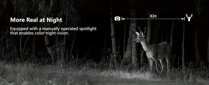 4G LTE Cellular Trail Camera Solar Powered with Night Vision & HD Live View – Built-in SIM Card, 0.2s Trigger Speed, IP65 Waterproof, No WiFi Needed, Hunting & Wildlife Camera