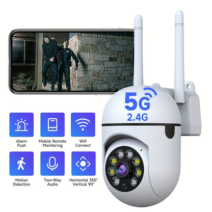 4-Pack Indoor Security Camera 5GHz WiFi 3MP 360° Pan Tilt Zoom, AI Motion Detection & Auto-Tracking, Color Night Vision, Two-Way Audio, Cloud & SD Storage – Plug-In Pet Baby Family Home Monitor System