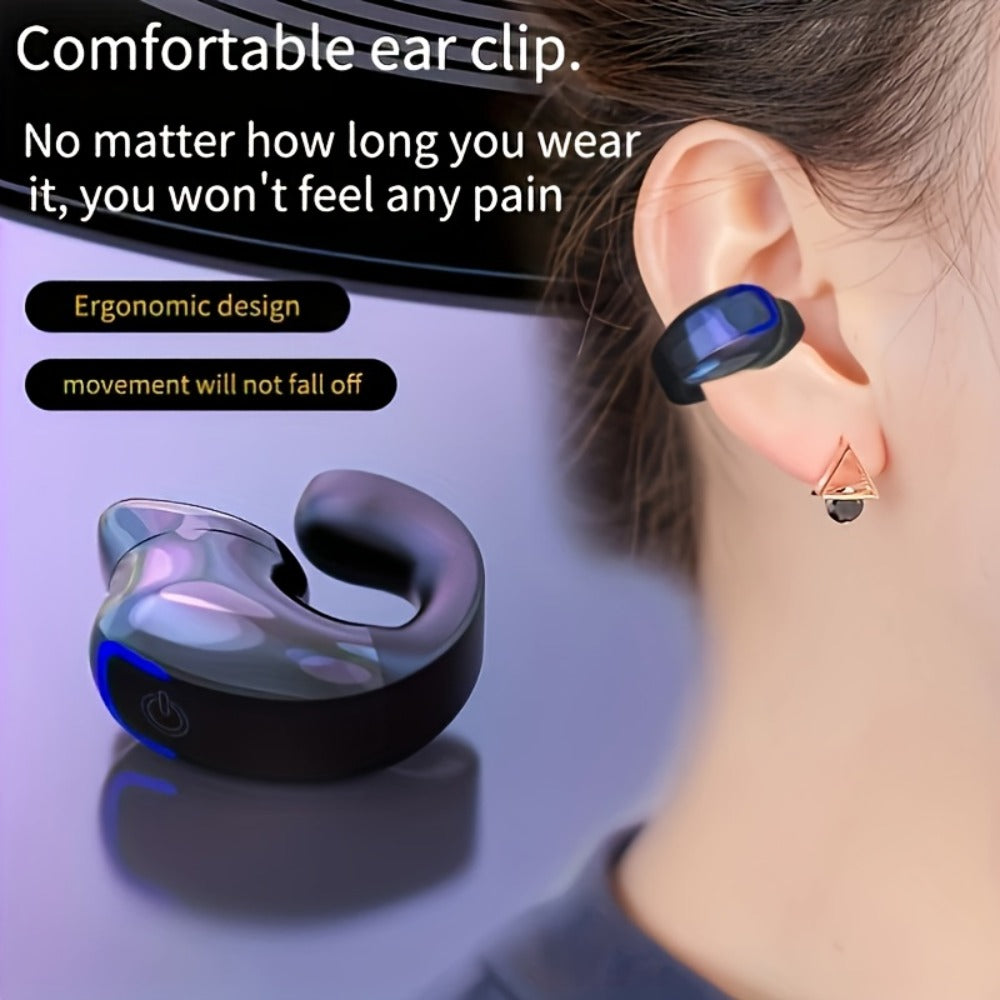 Lightweight Noise Cancelling Wireless Earbuds Handsfree Calls, Stylish Portable In-Ear Headphones USB Type-C Charging 5H Battery Life, Compatible with Smartphones, Perfect Gift for Men Women
