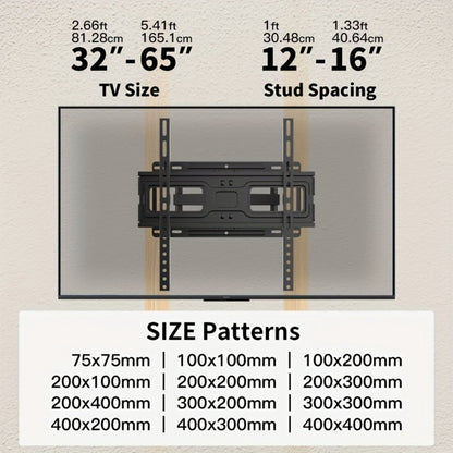 Full Motion TV Wall Mount 37-75 Inch – Heavy Duty Dual Arm Swivel Tilt, 132 lbs Capacity, VESA 600x400mm, Extends 15.4 Inch, Fits LED LCD OLED Flat Curved Screens, Cable Management Included