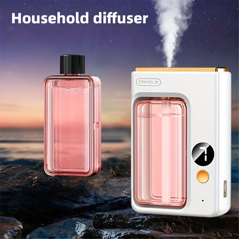 Essential Oil Diffuser for Home Bedroom – Large Capacity Ultrasonic Aroma Humidifier, 7-Level Mist, USB, Auto Shut-Off | Encounter Gardenia Hilton Shangri-La Ocean Scents | 1 or 3 Bottle Bundle