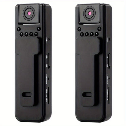 HD Night Vision Body Camera Portable Clip-On Wearable Sports Action Cam with Wide Angle Lens for Outdoor Security Hiking Cycling Law Enforcement