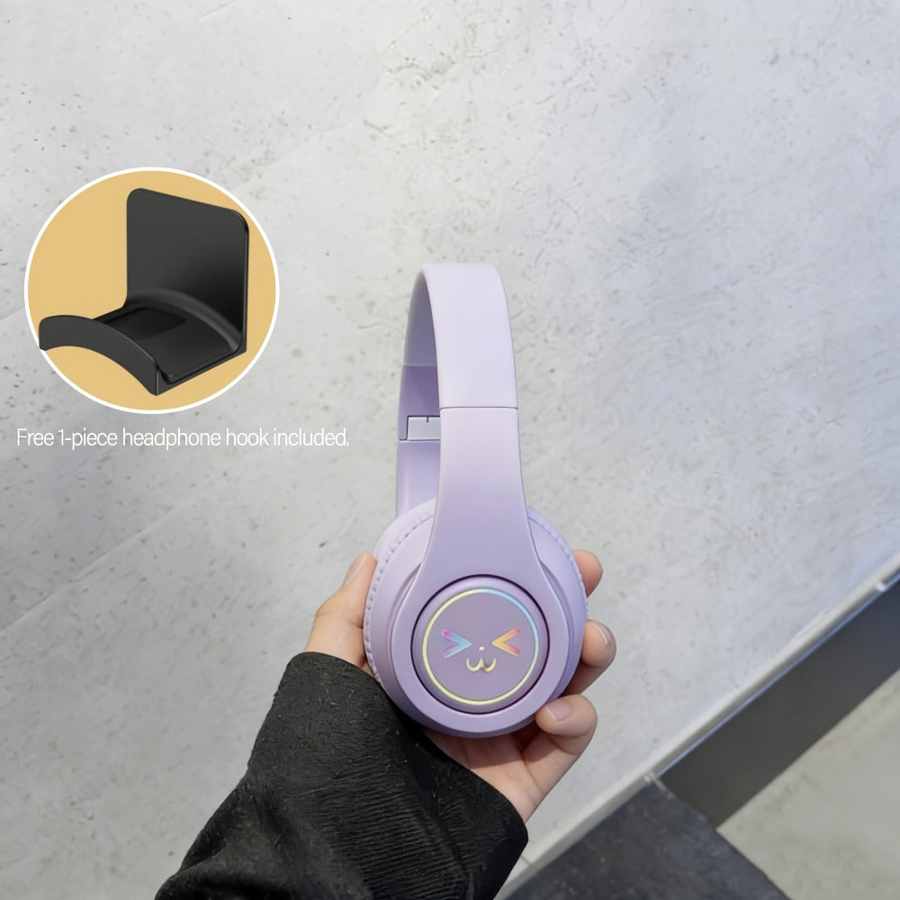 ANC Wireless Headphones Bluetooth 5.3 Foldable Lightweight Over-Ear with Mic – Powerful Bass Stereo for Home Office Travel – Christmas Birthday Gift