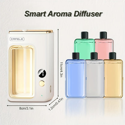 Essential Oil Diffuser for Home Bedroom – Large Capacity Ultrasonic Aroma Humidifier, 7-Level Mist, USB, Auto Shut-Off | Encounter Gardenia Hilton Shangri-La Ocean Scents | 1 or 3 Bottle Bundle