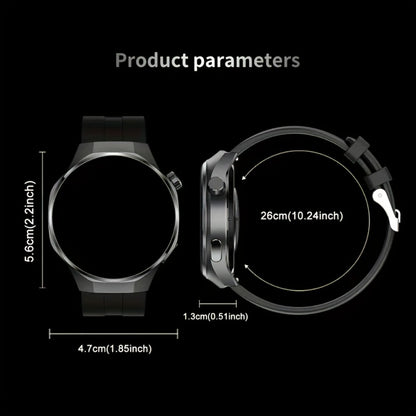 Hexagonal Bezel Smartwatch for Men HD TFT Display 150+ Sports Modes AI Voice Control 100+ Watch Faces Wireless Calling Weather Forecast Activity Tracker Compatible with Android iOS – Black Silver